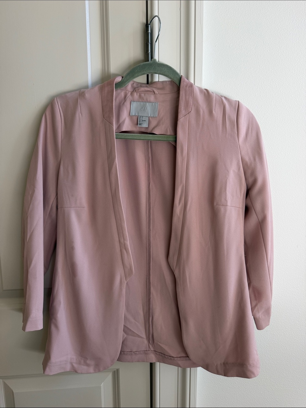 H&M Blazer Jacket in Dusty Rose